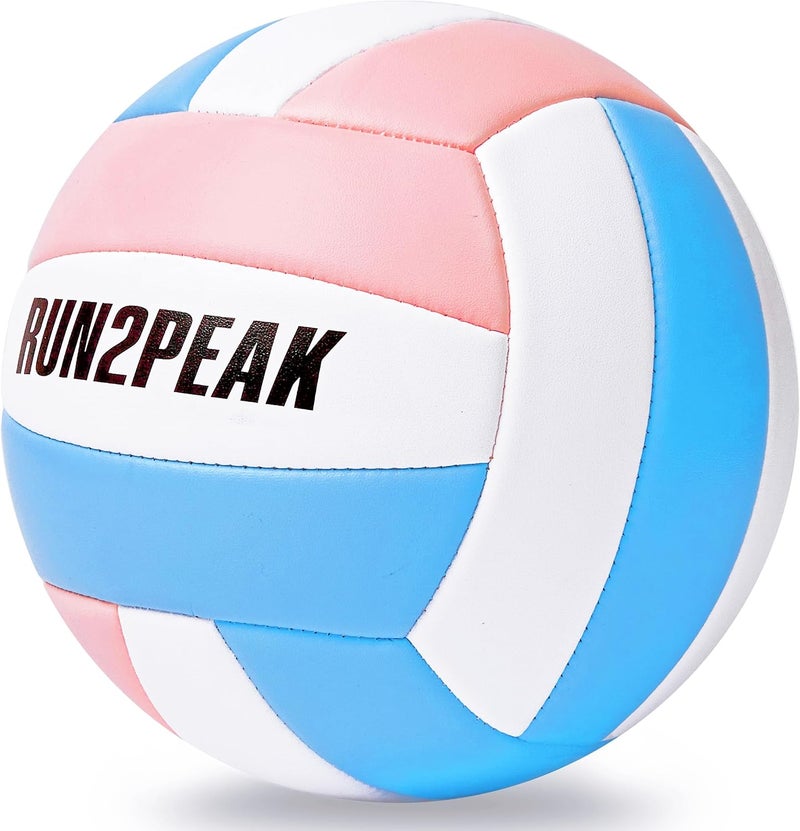 RUN2PEAK Soft Touch Volleyball Ball Gifts for Teen Girls Kids Youth Team Beginners Durable Volleyballs for Outdoor Indoor Beach Pool Water Play Official Size 5 Training Practice Volley Ball - Image 2